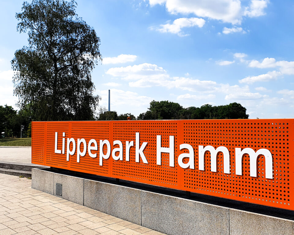 Der Eingang zum Lippepark Hamm