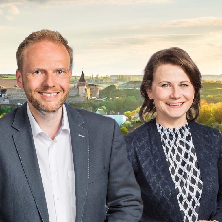 Profil Bilder von dem CDU Fraktionschef Daniel Tümmers und Ratsfrau Anita Heinemann