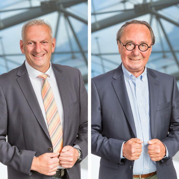 Der CDU Ratsheer Manfred Schmitz und der CDU Fraktionsvorsitzender Ralf Steinhaus